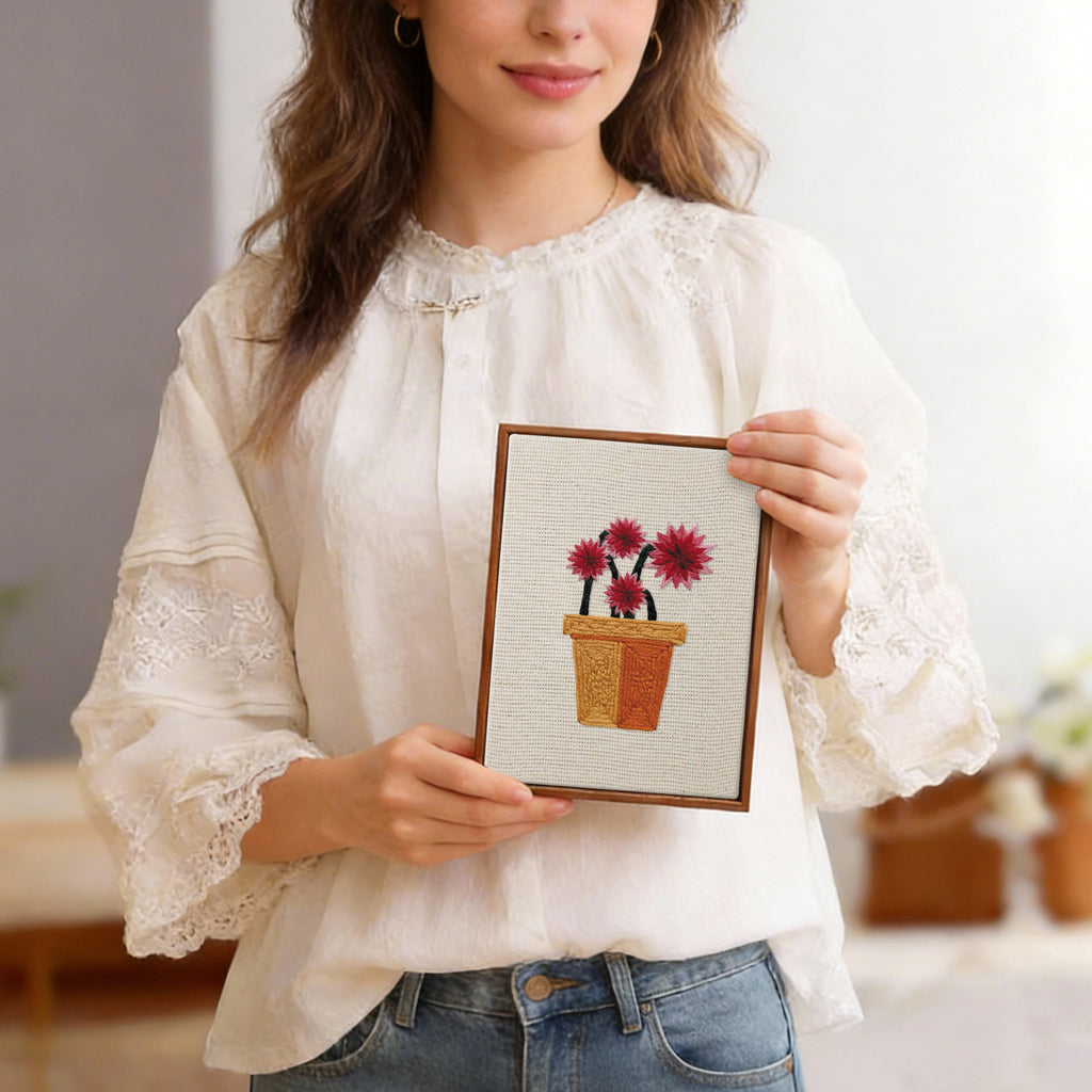 Floral Plants 5 | Mini Punch Needle Kit