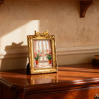 Mini Painting with Picture Frame – Tulips at the Door