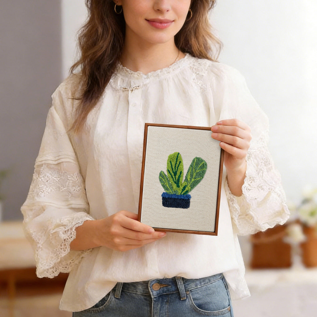 Potted Plants 1 | Mini Punch Needle Kit