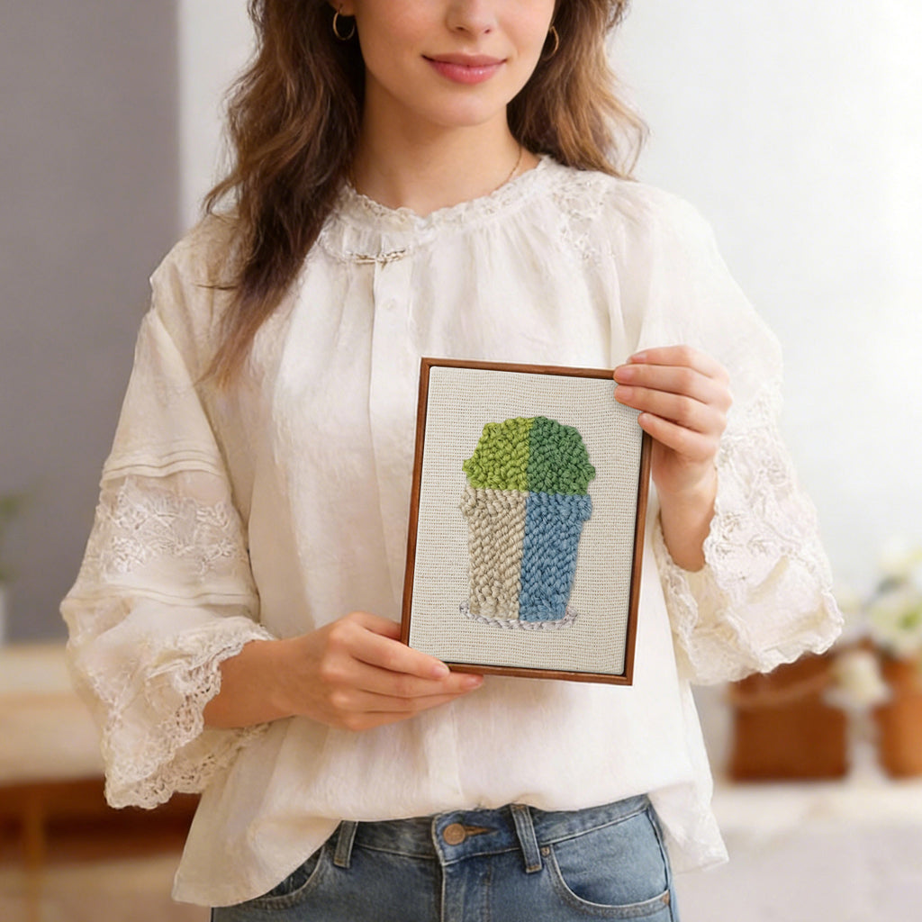 Potted Plants 2 | Mini Punch Needle Kit