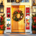 Paint-by-Number Door Panels – Santa & Snowman Set