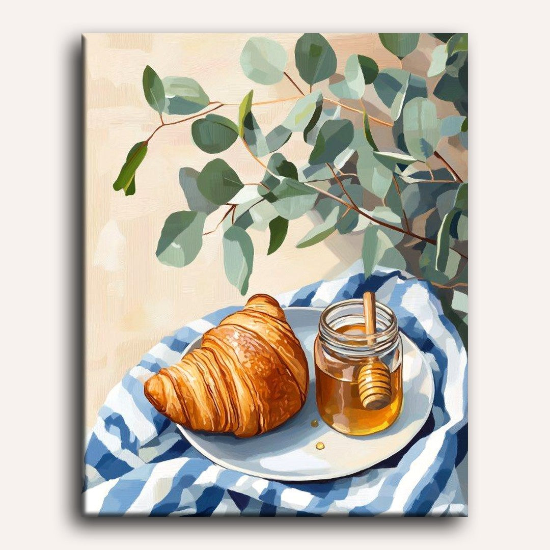 Honey Croissant | Paint by Numbers