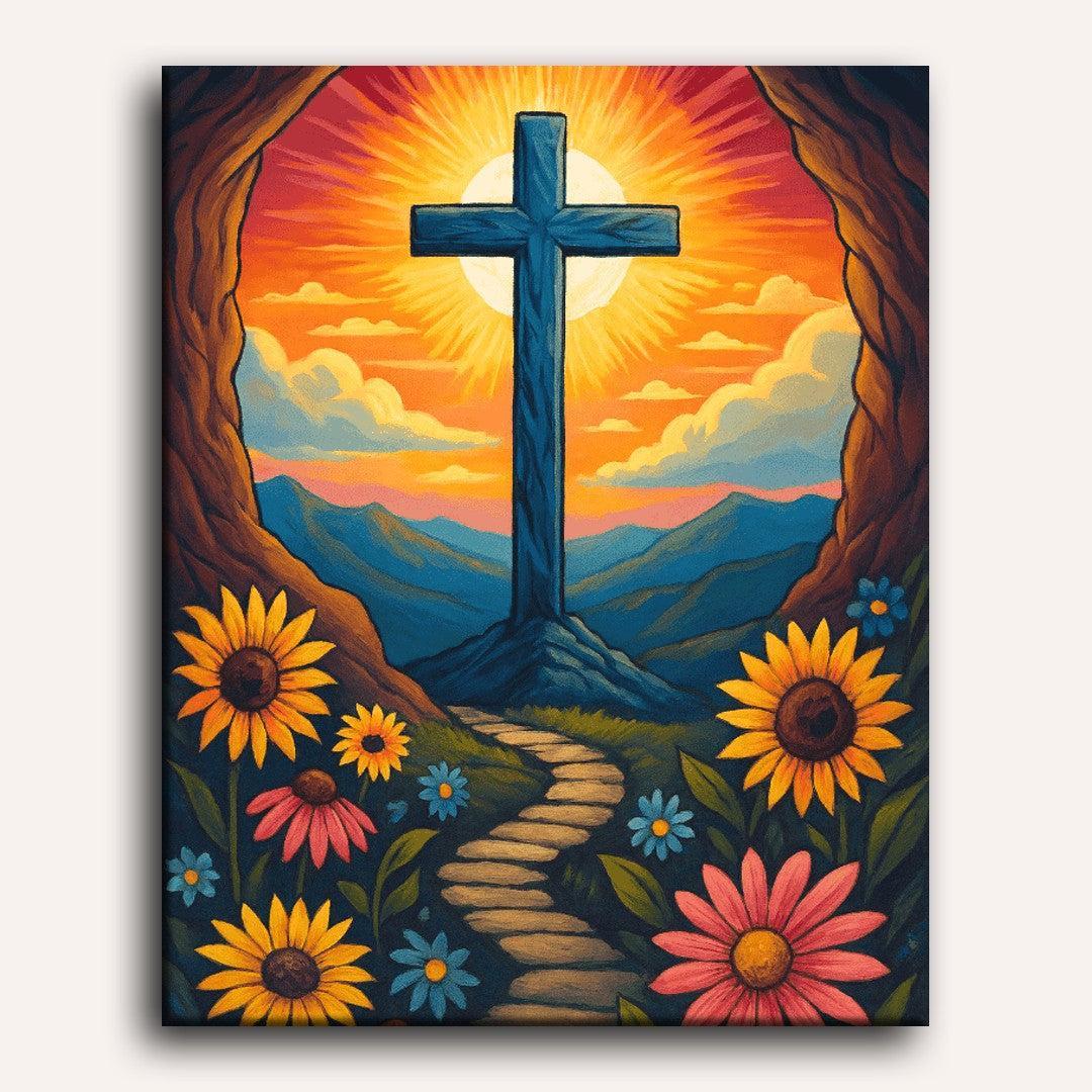 Shining cross | Paint by Number