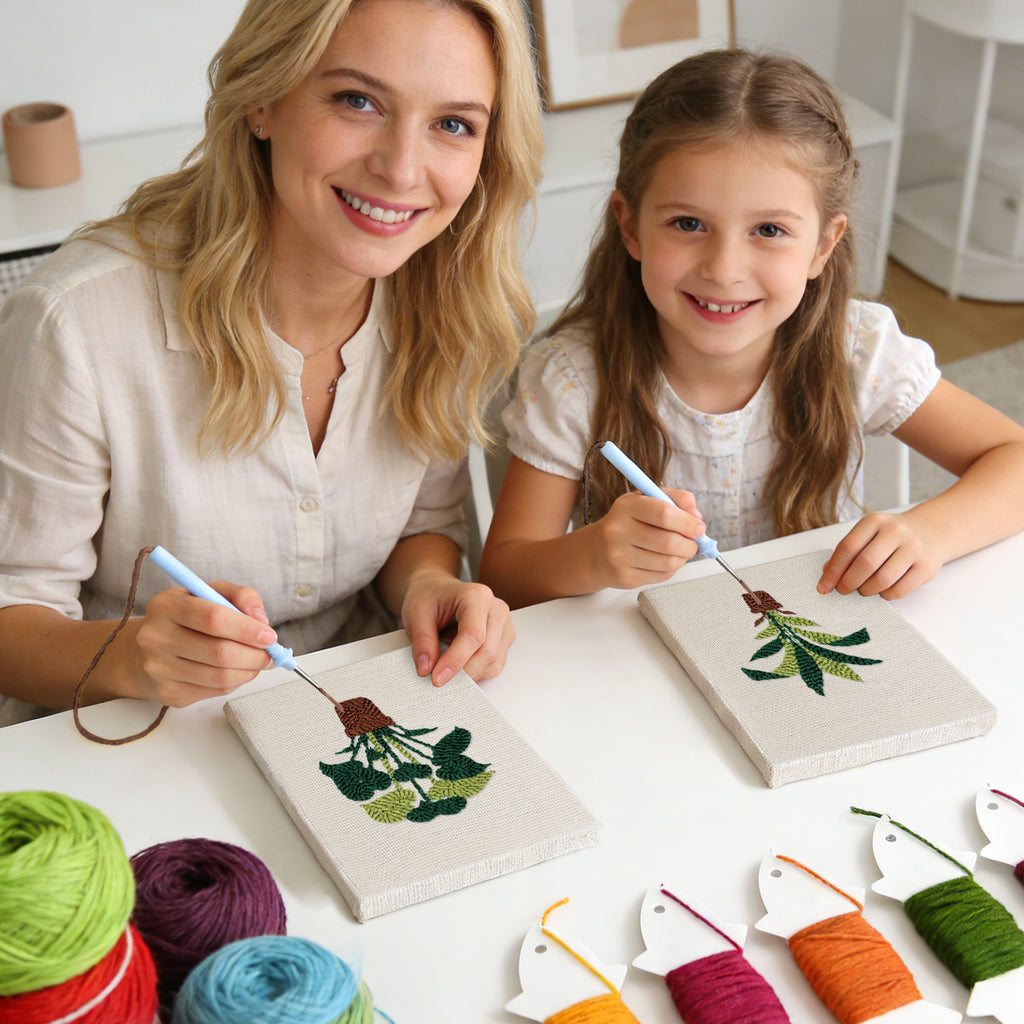 Potted Plants 5 | Mini Punch Needle Kit
