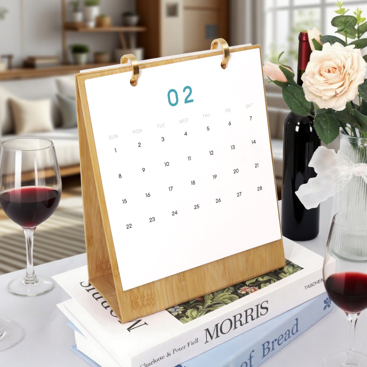 2026 Paint by Numbers desk Calendar | Deluxe Cocktail Edition