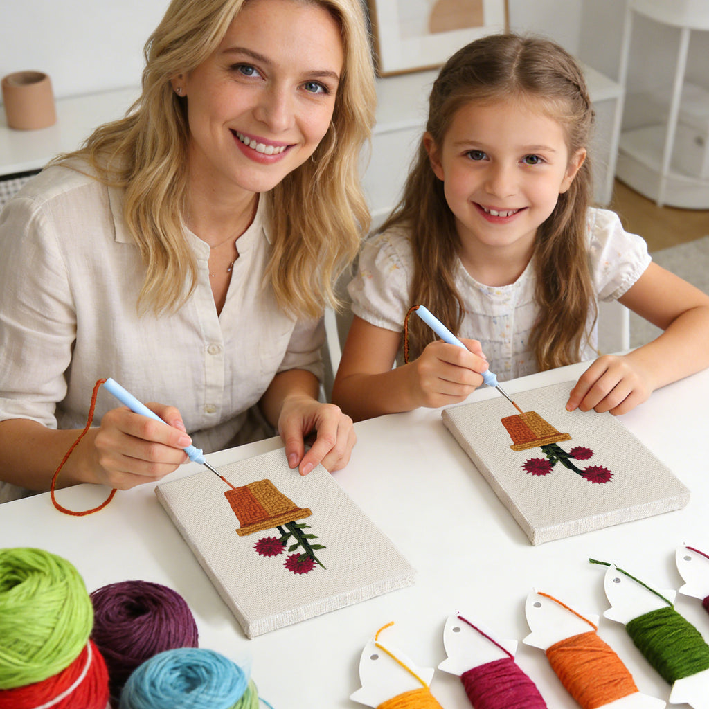 Floral Plants 4 | Mini Punch Needle Kit