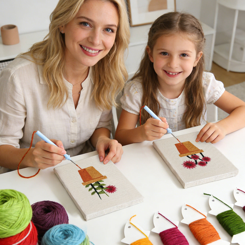 Floral Plants 5 | Mini Punch Needle Kit