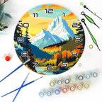 Painting by Numbers Clock – Gorgeous Landscape