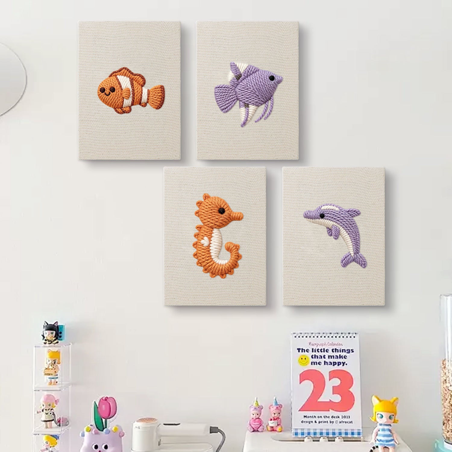 Sea Animals 2 | Mini Punch Needle Kit