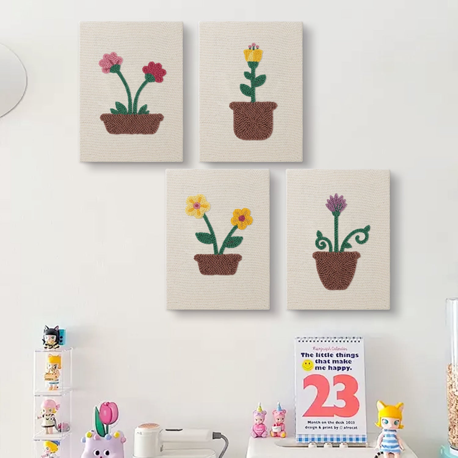 Floral Plants 2 | Mini Punch Needle Kit
