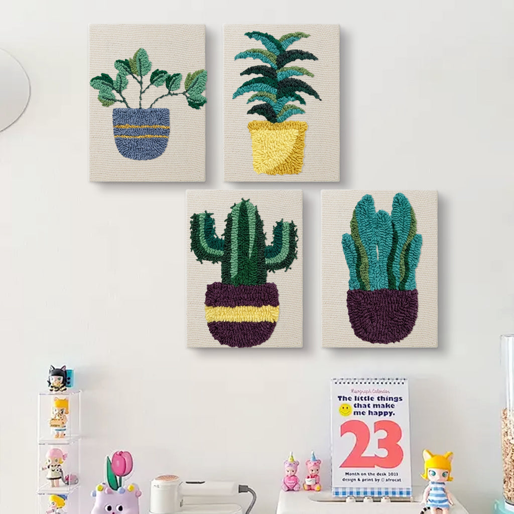 Potted Plants 11 | Mini Punch Needle Kit