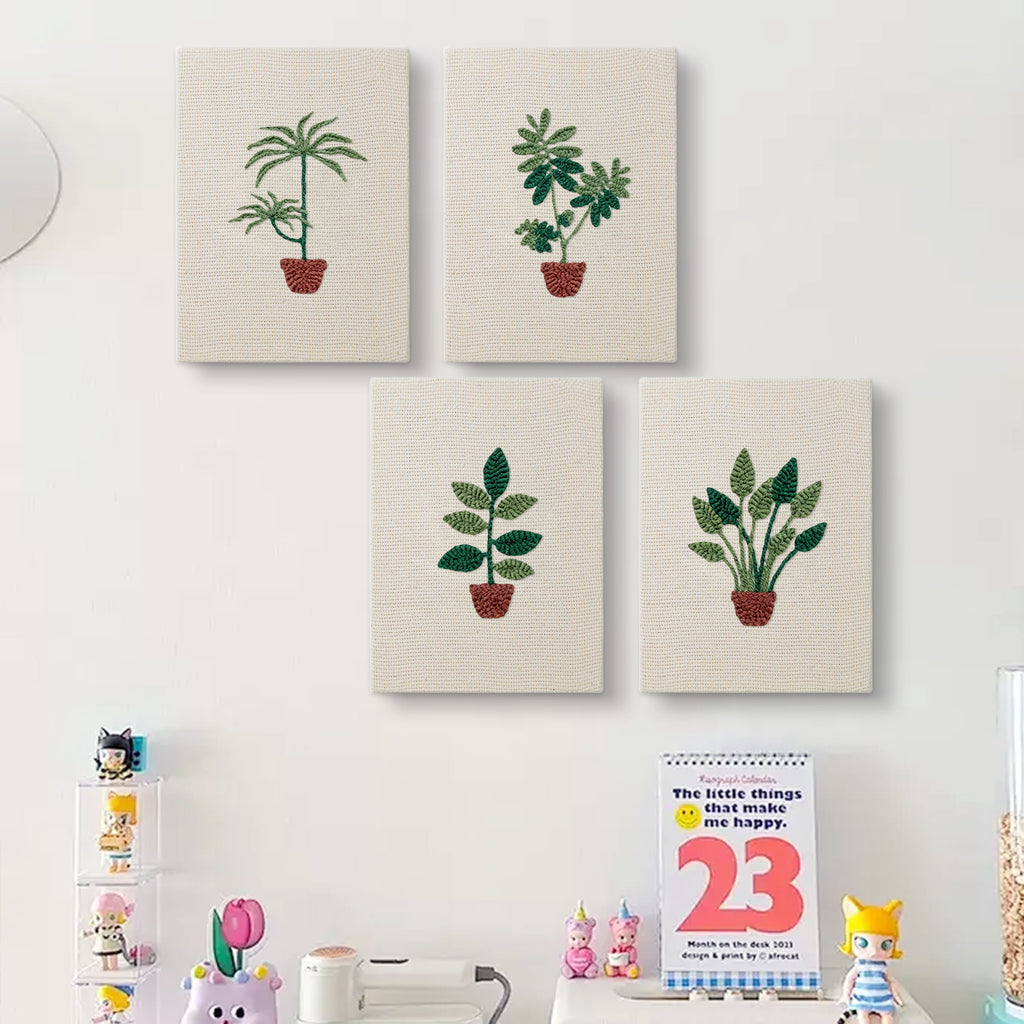 Potted Plants 15 | Mini Punch Needle Kit