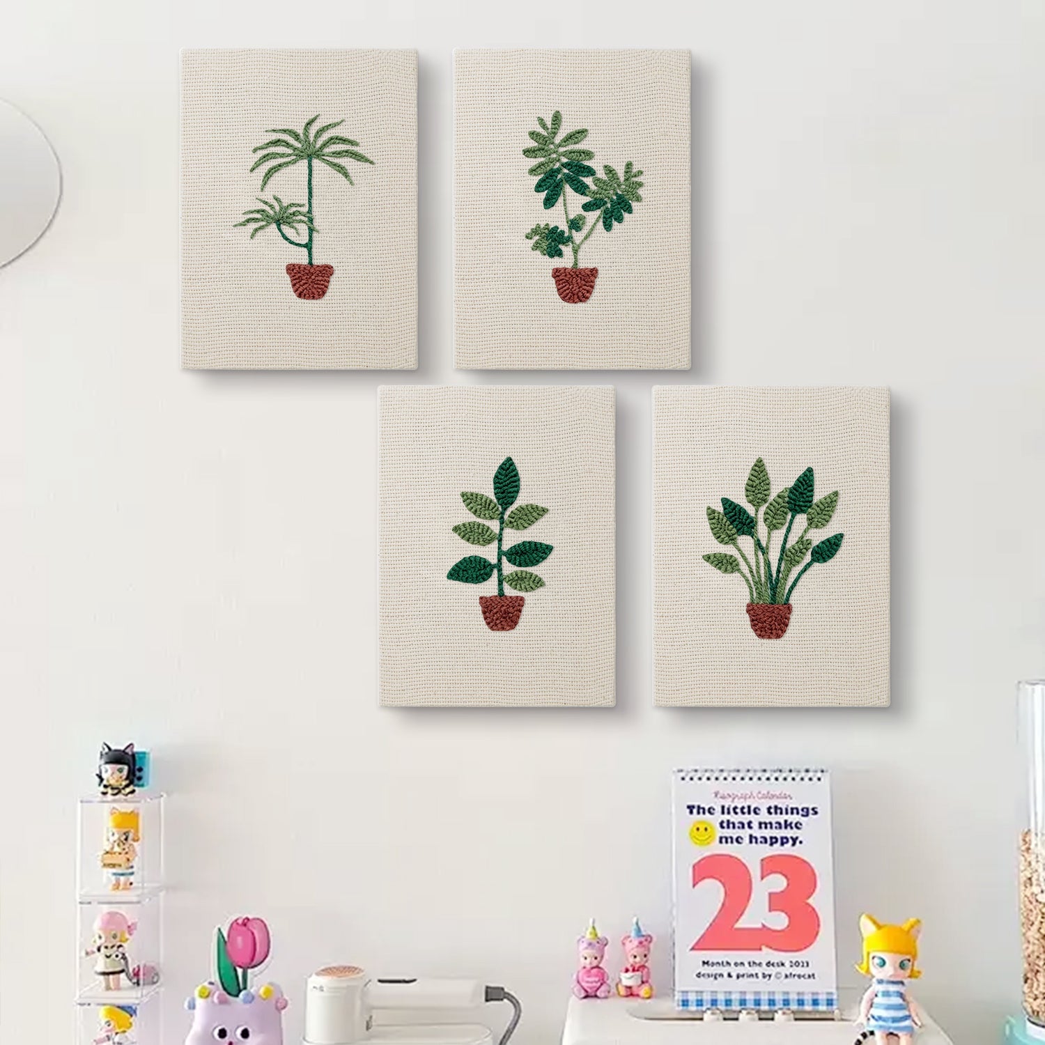 Potted Plants 15 | Mini Punch Needle Kit