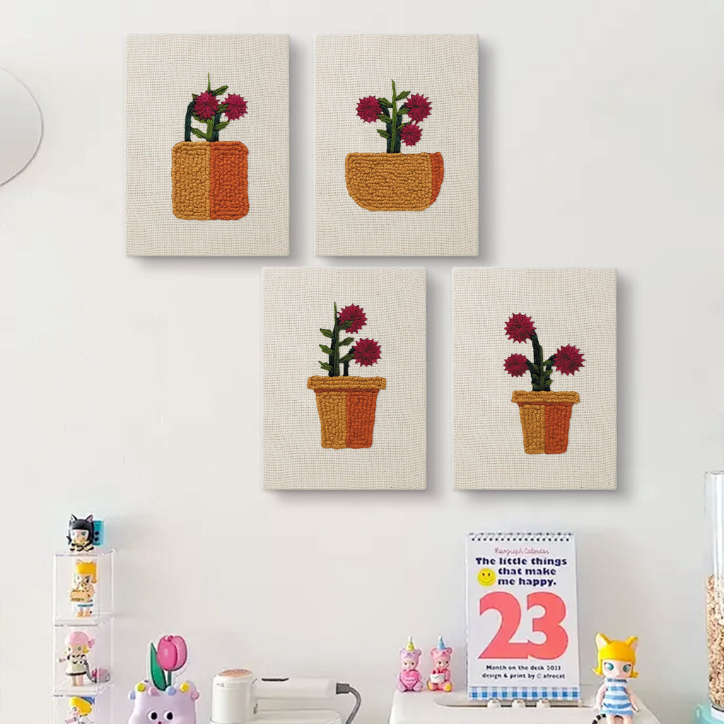 Floral Plants 4 | Mini Punch Needle Kit