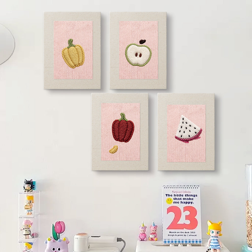Fruits & Vegetables 19 | Mini Punch Needle Kit
