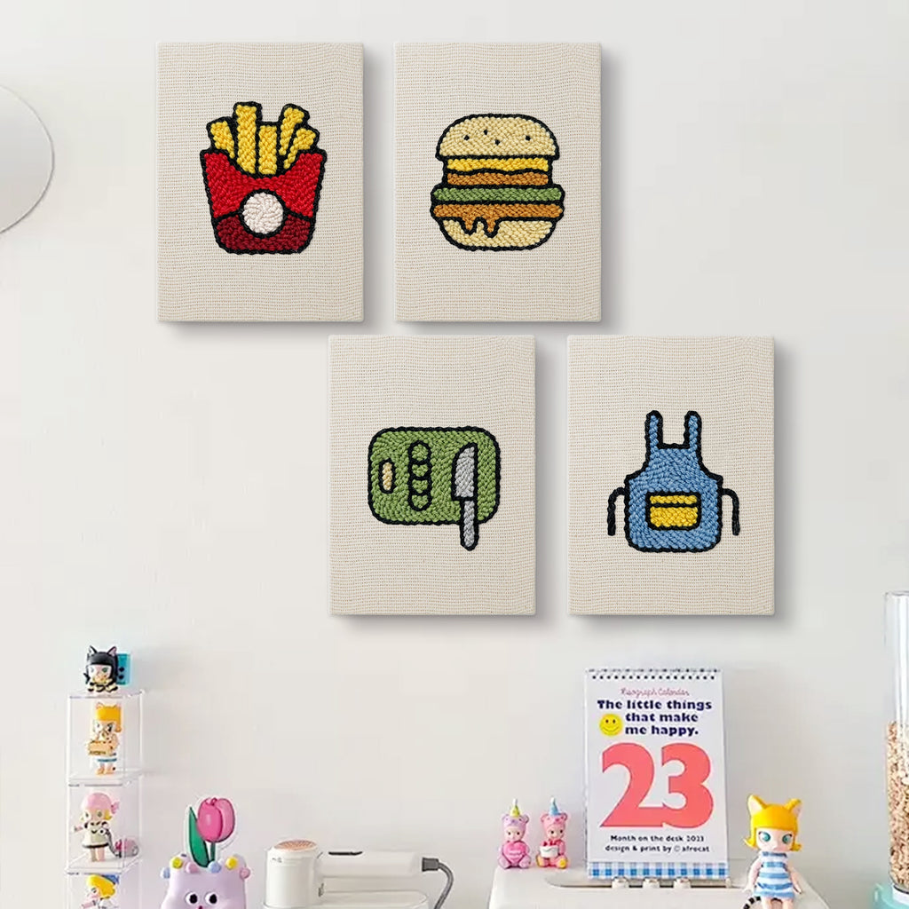 Fast Food 4 | Mini Punch Needle Kit