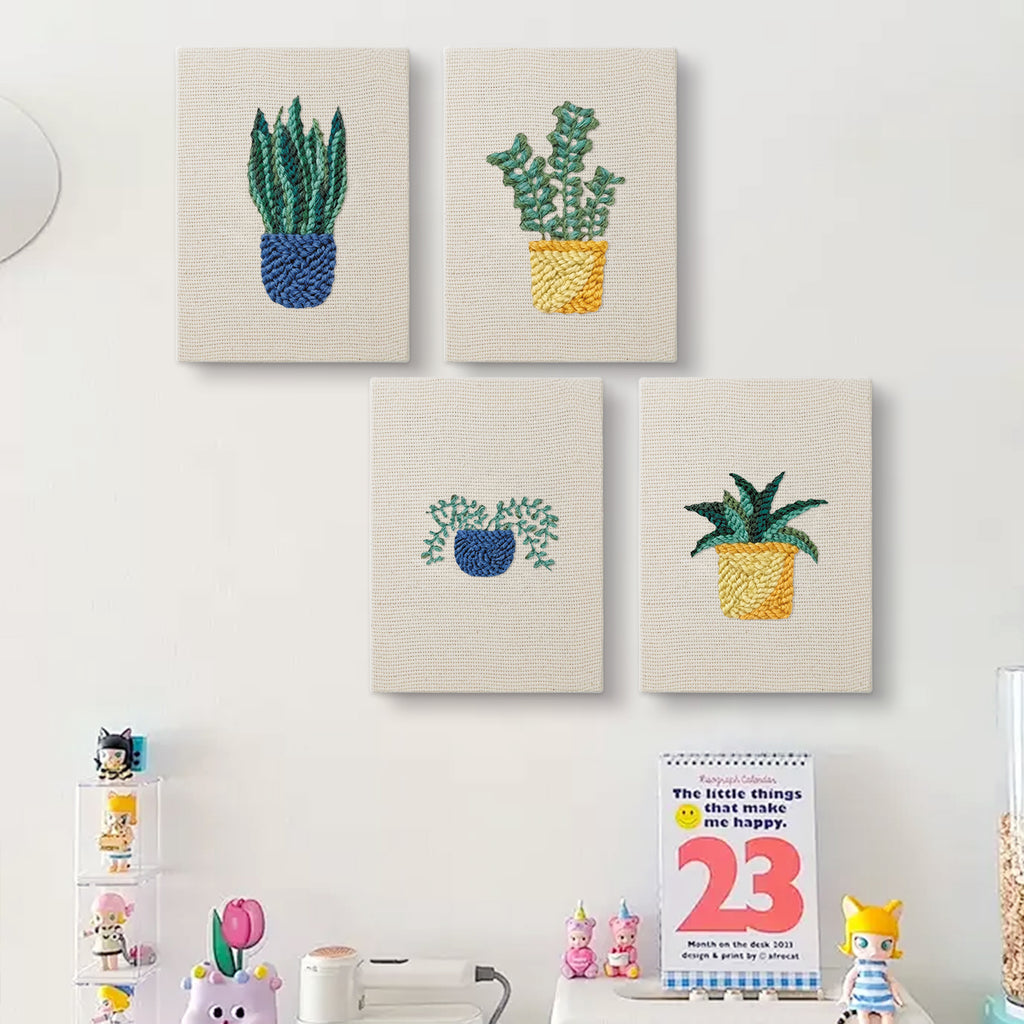Potted Plants 13 | Mini Punch Needle Kit