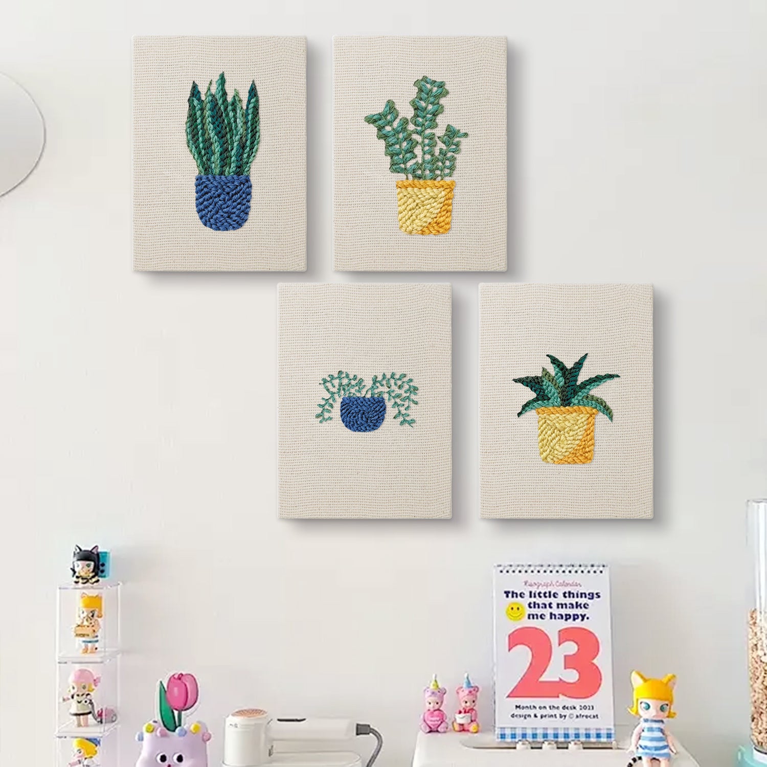 Potted Plants 13 | Mini Punch Needle Kit
