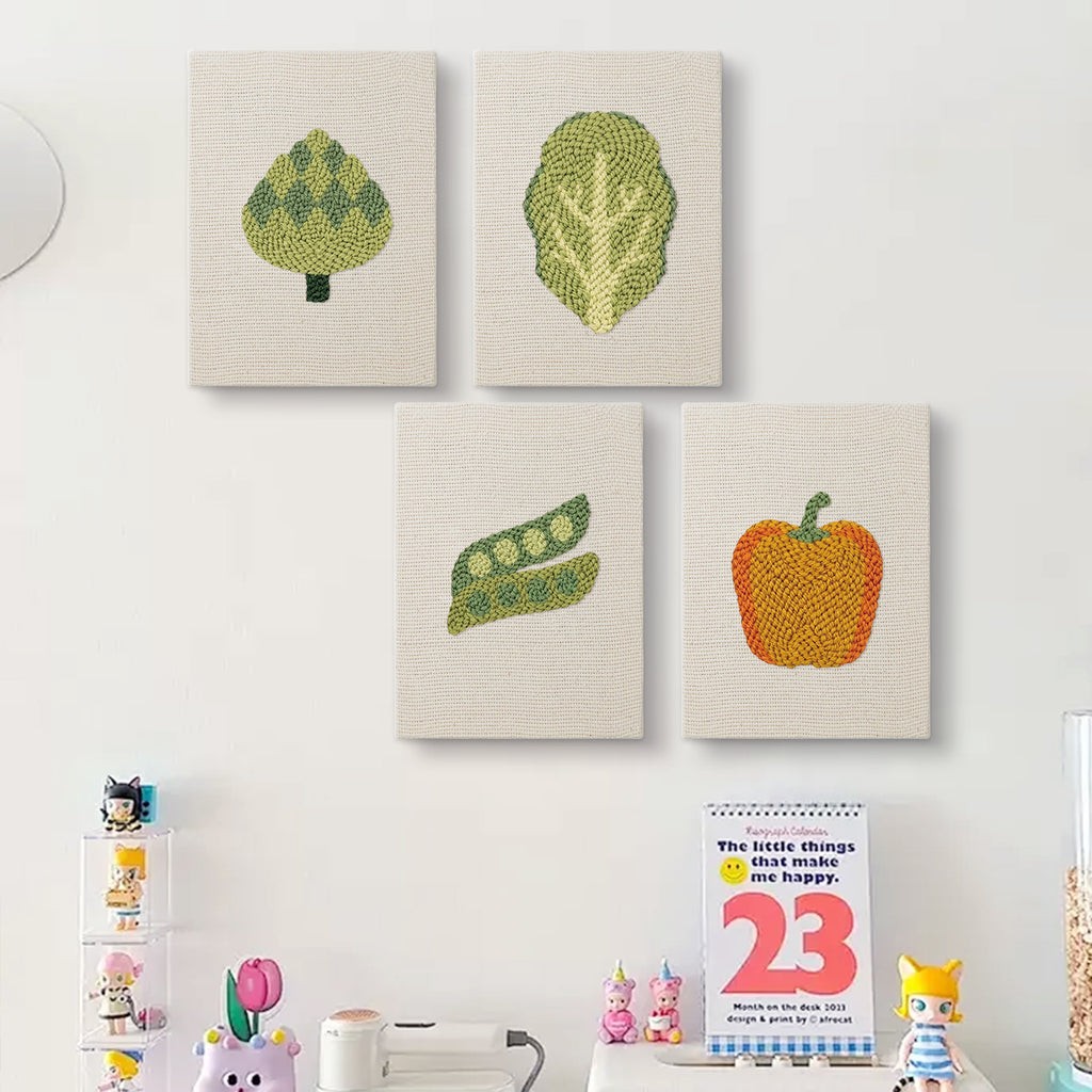Fruits & Vegetables 28 | Mini Punch Needle Kit