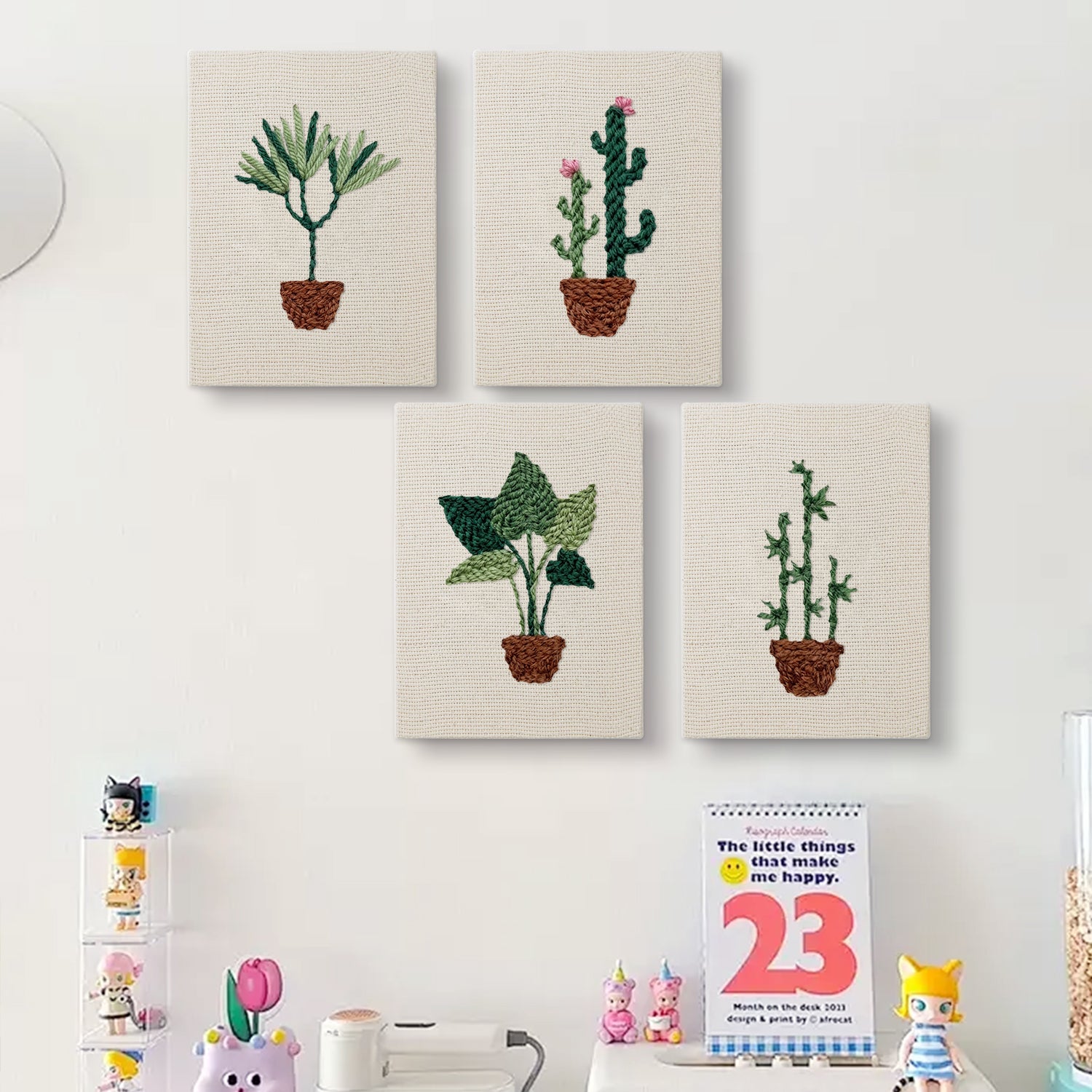 Potted Plants 6 | Mini Punch Needle Kit