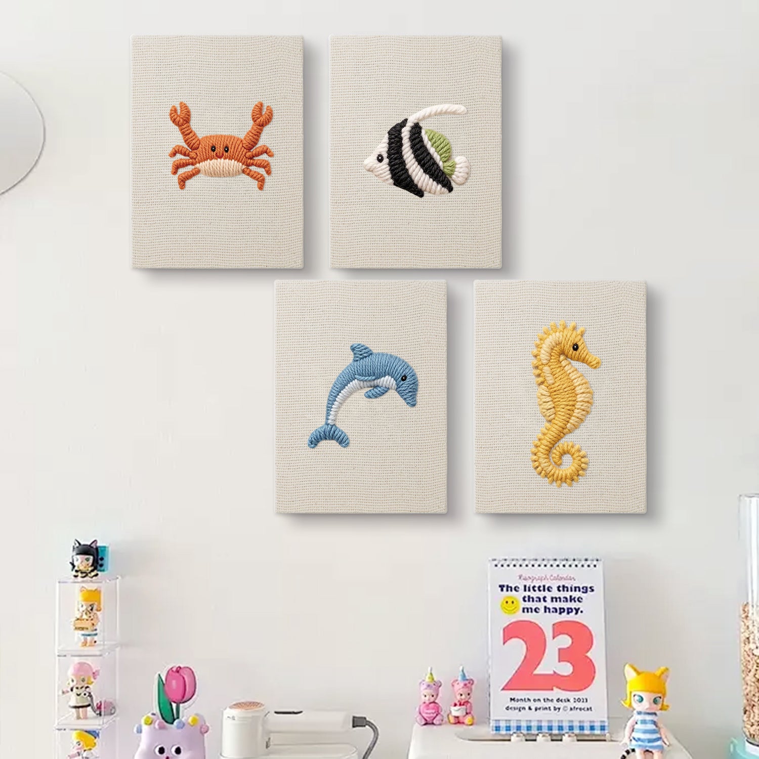 Sea Animals 3 | Mini Punch Needle Kit