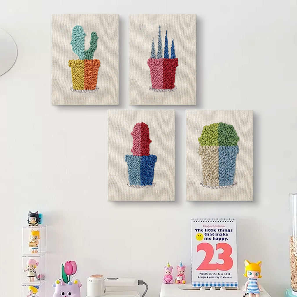 Potted Plants 2 | Mini Punch Needle Kit