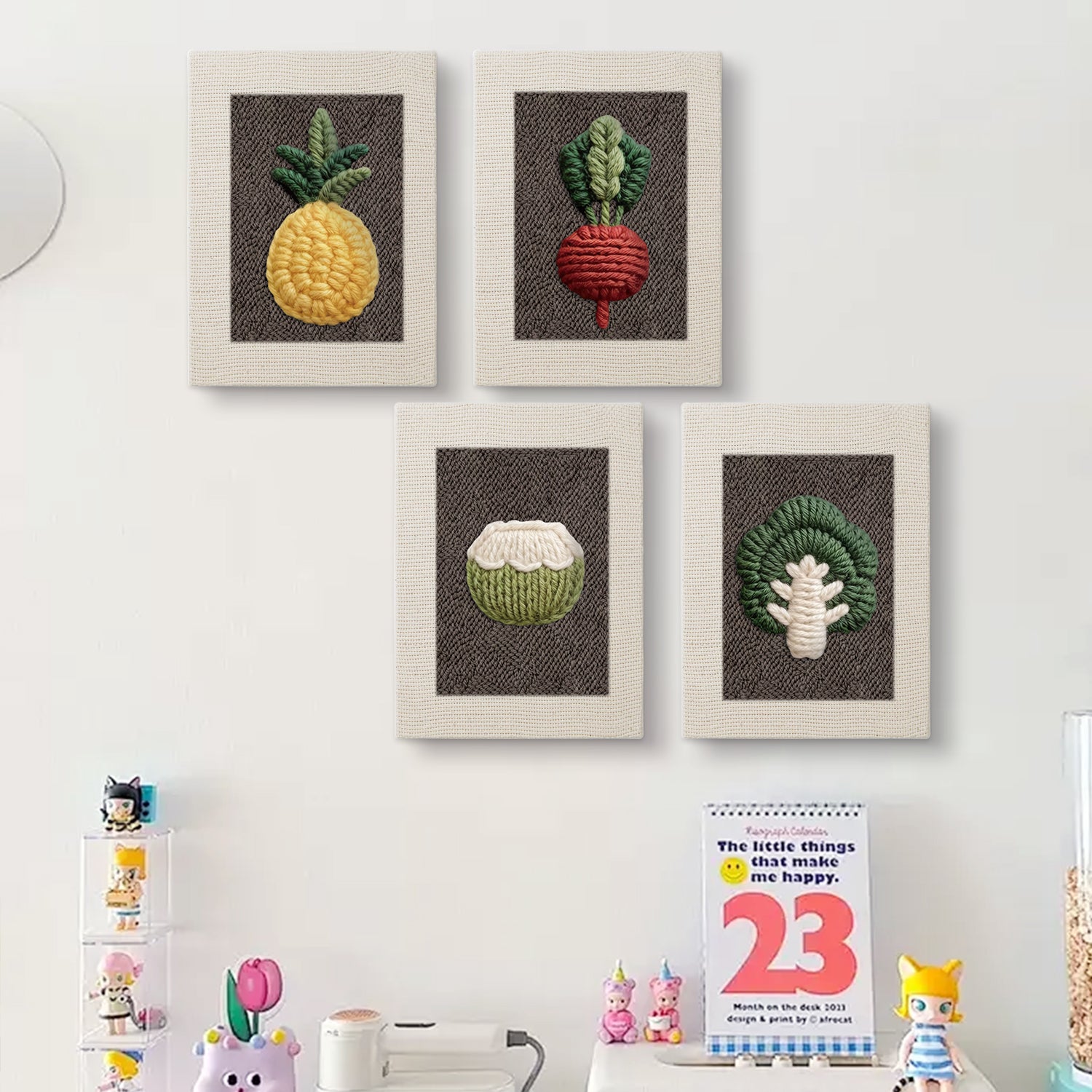 Fruits & Vegetables 18 | Mini Punch Needle Kit
