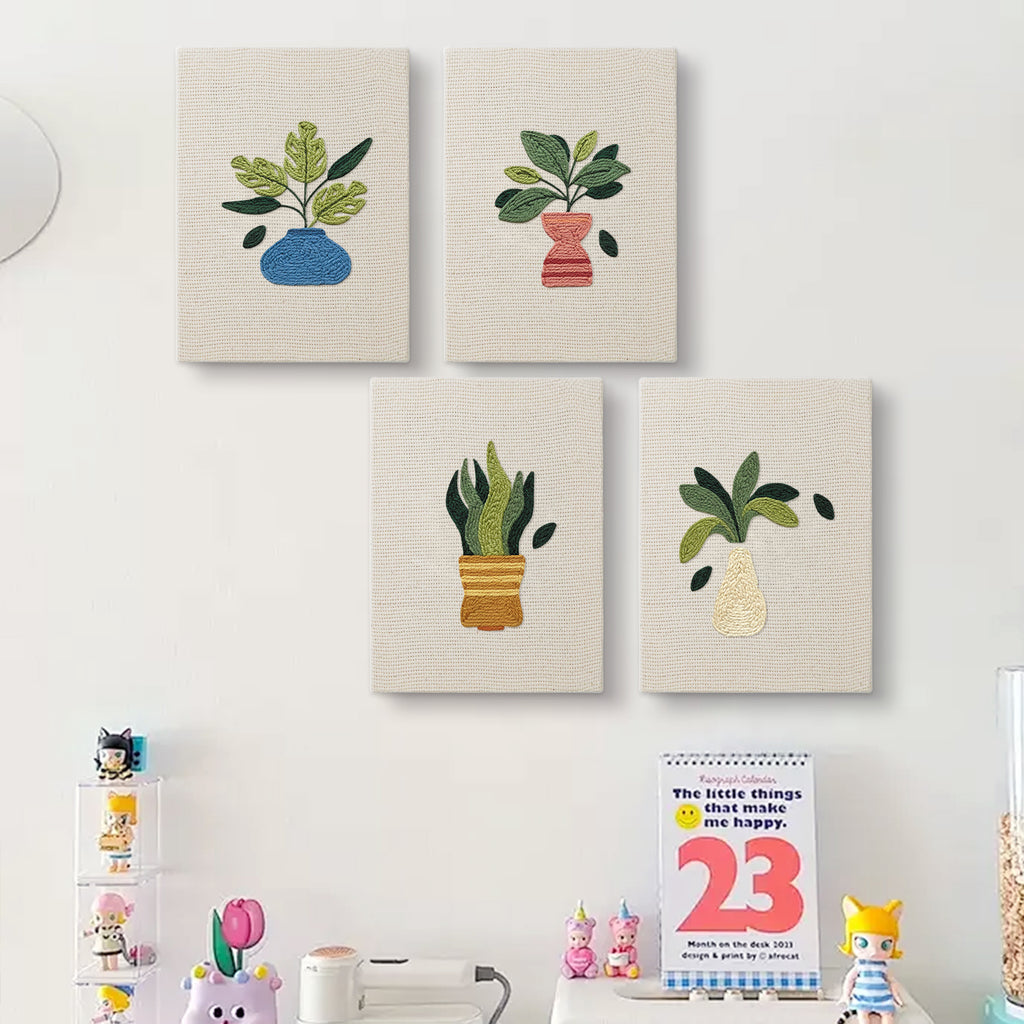 Potted Plants 10 | Mini Punch Needle Kit