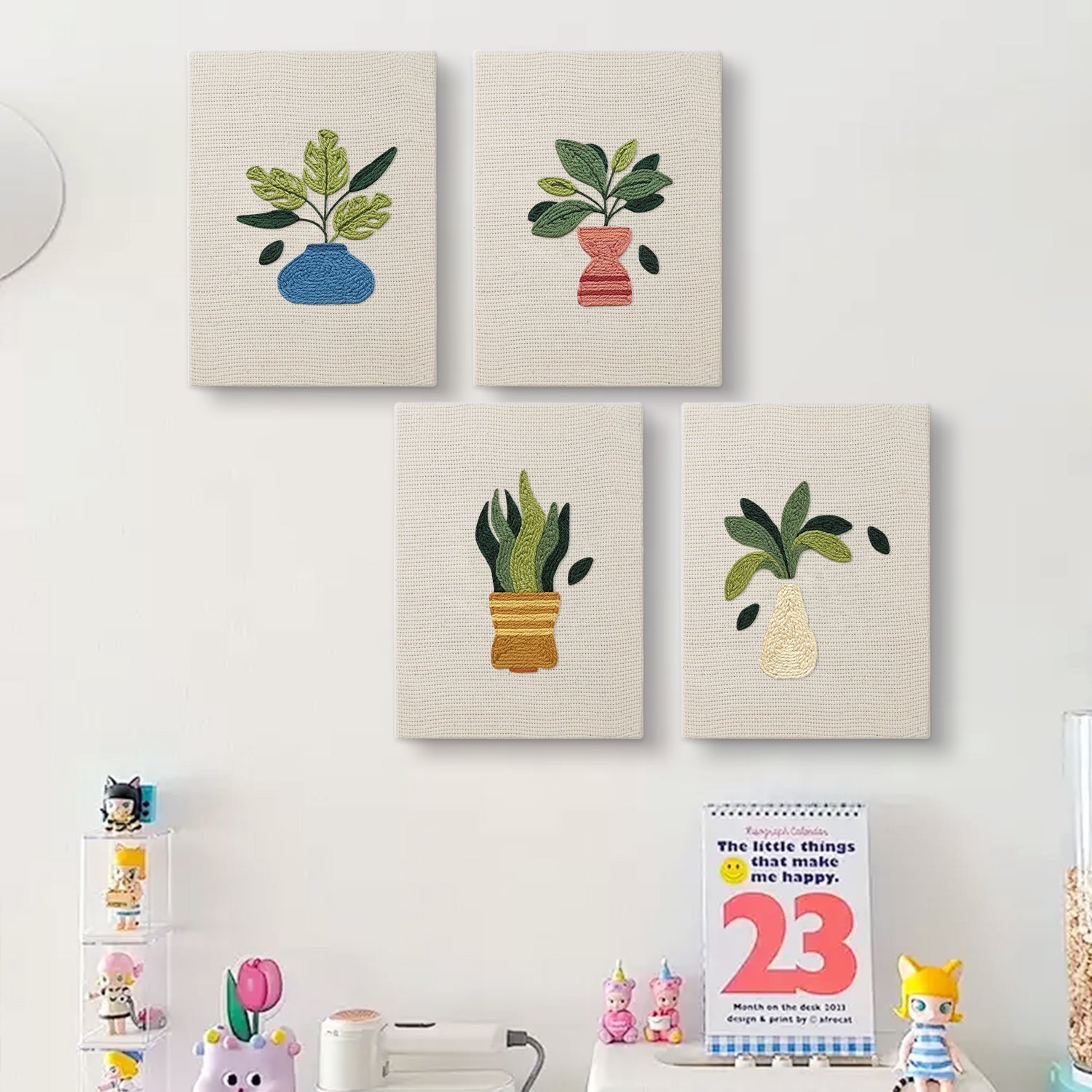 Potted Plants 10 | Mini Punch Needle Kit
