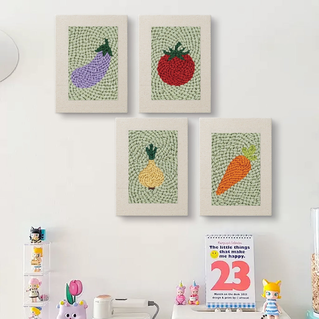 Fruits & Vegetables 36 | Mini Punch Needle Kit
