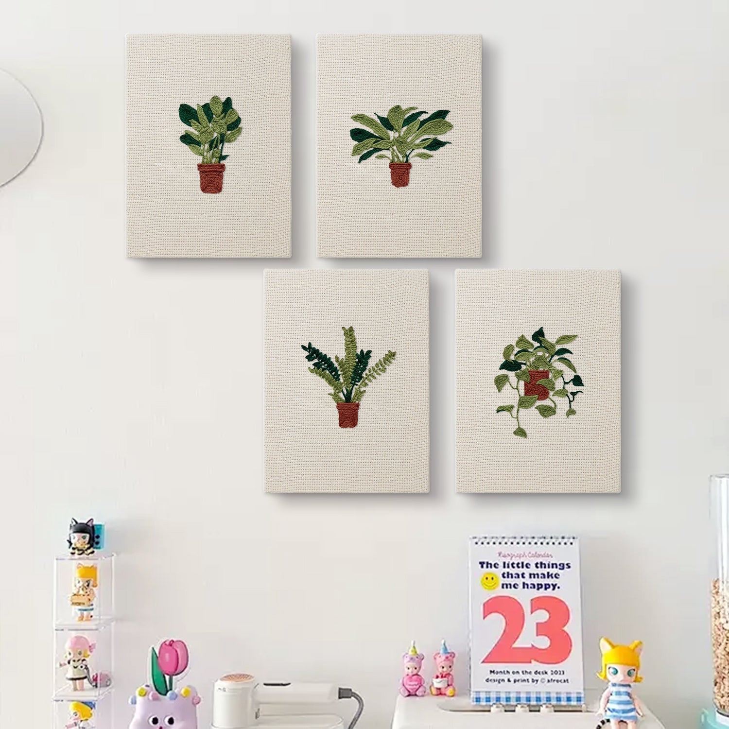 Potted Plants 14 | Mini Punch Needle Kit