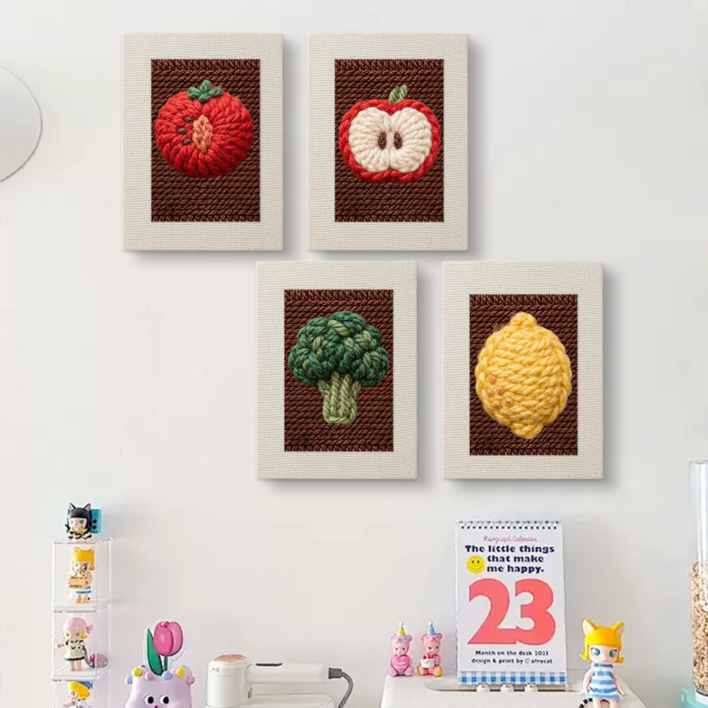 Fruits & Vegetables 17 | Mini Punch Needle Kit