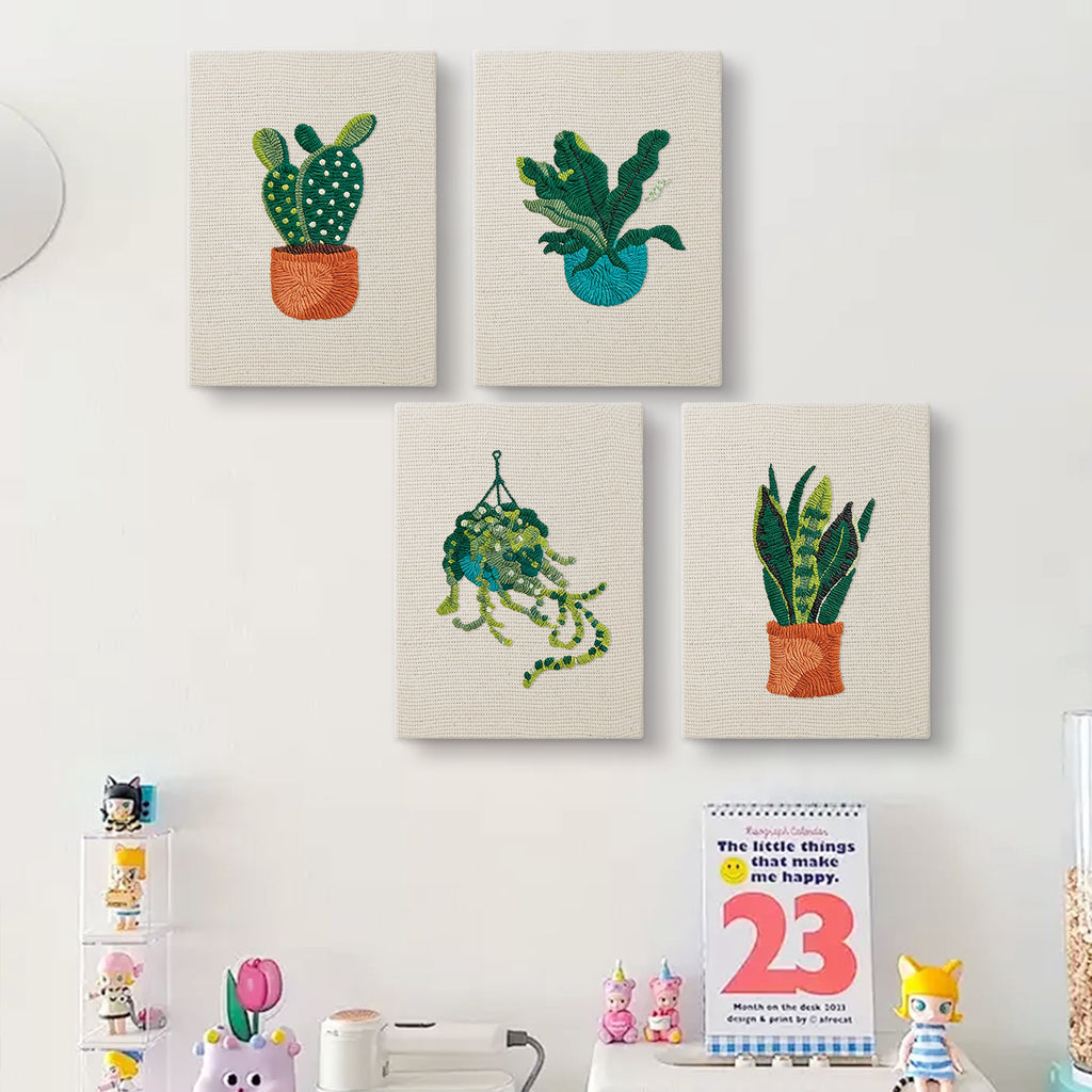 Potted Plants 16 | Mini Punch Needle Kit