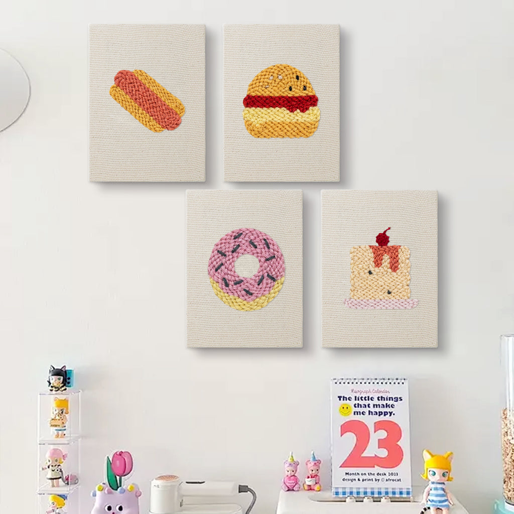 Snacks & Desserts 2 | Mini Punch Needle Kit