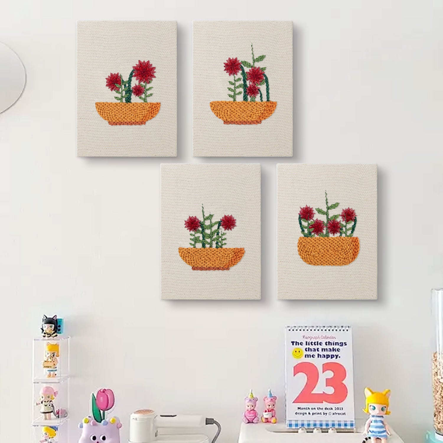 Floral Plants 1 | Mini Punch Needle Kit