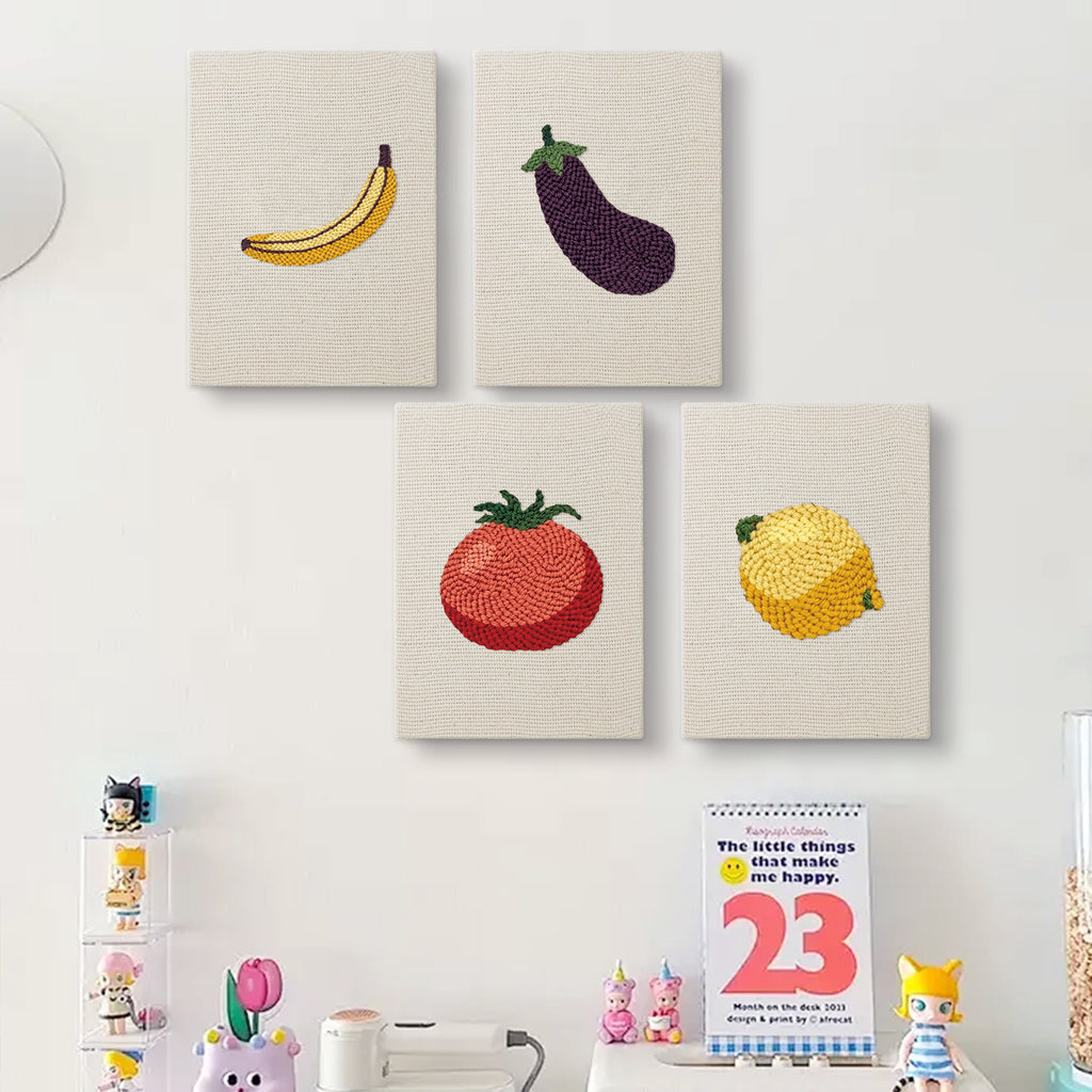 Fruits & Vegetables 25 | Mini Punch Needle Kit