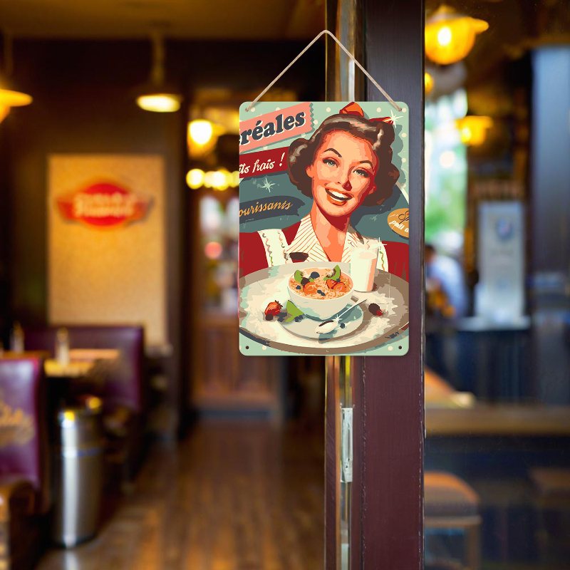 Metal Paint by Number Poster – Breakfast