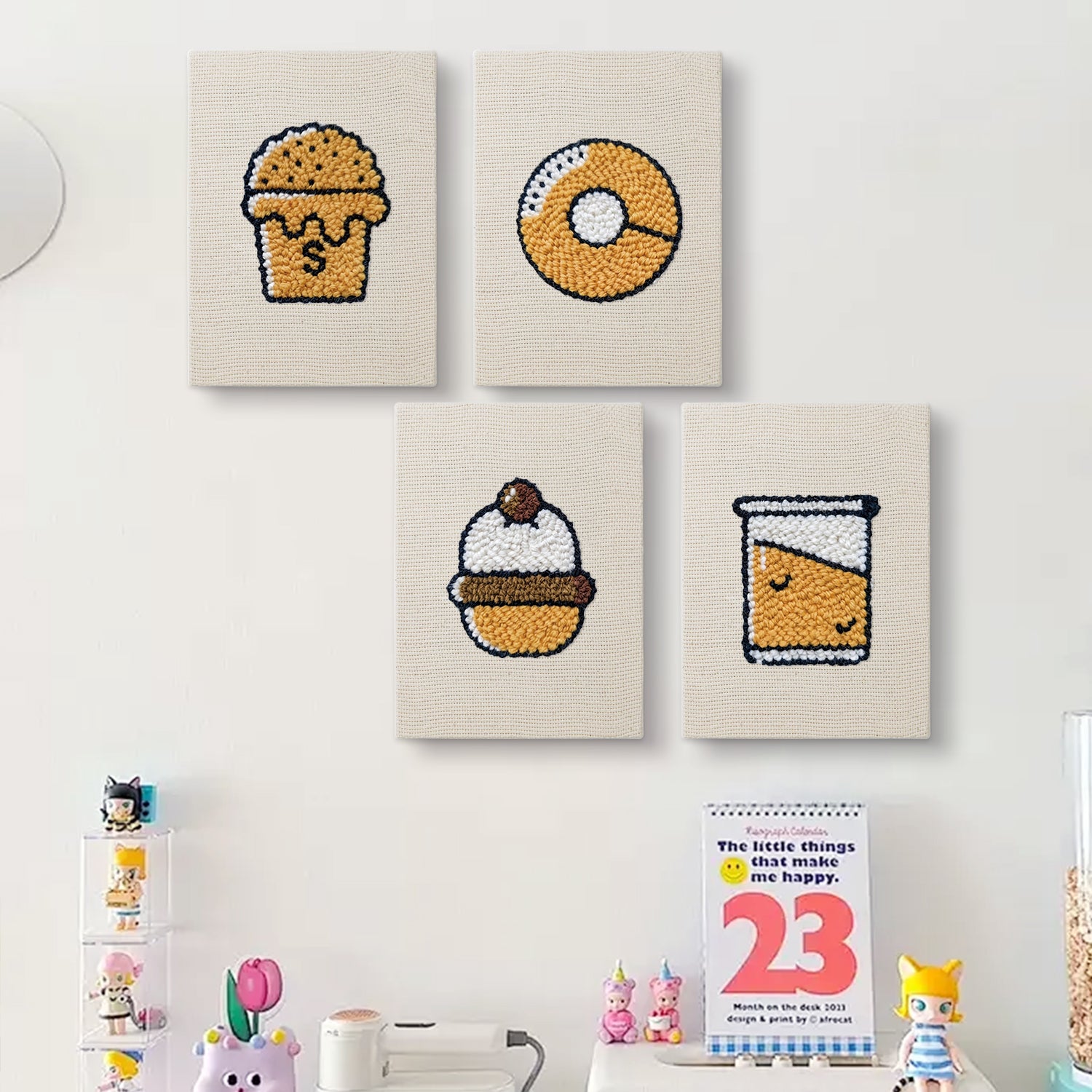 Snacks & Desserts 1 | Mini Punch Needle Kit