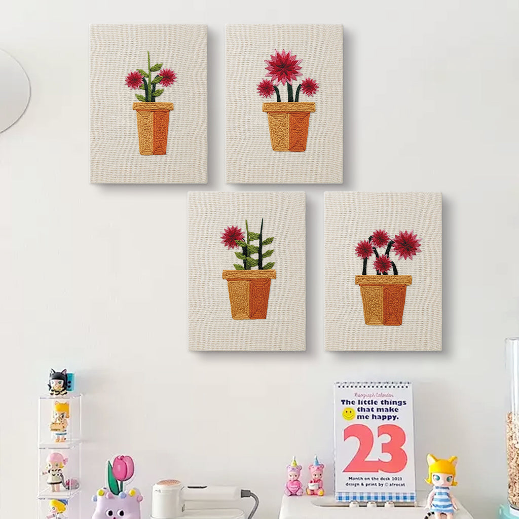 Floral Plants 5 | Mini Punch Needle Kit