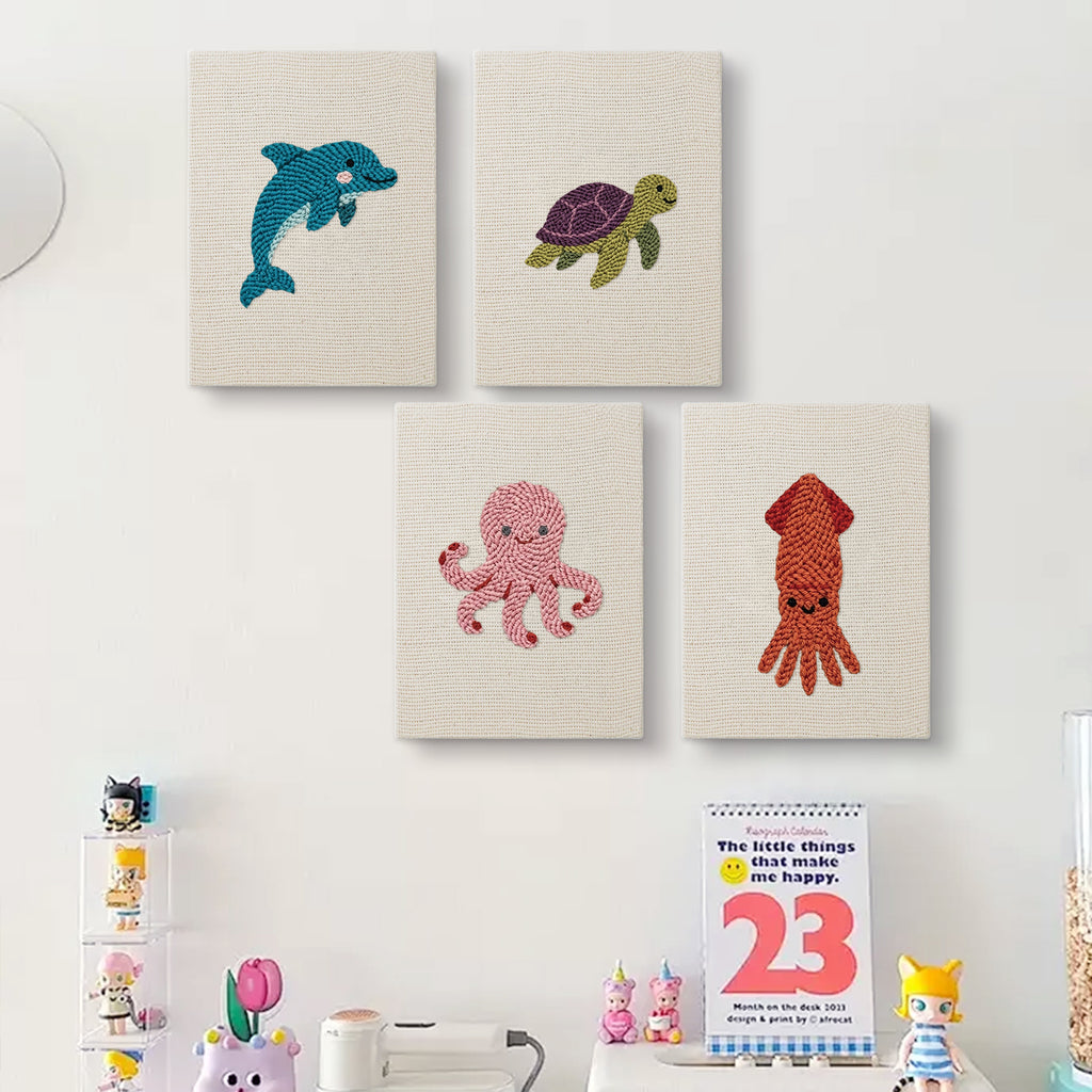 Sea Animals 6 | Mini Punch Needle Kit