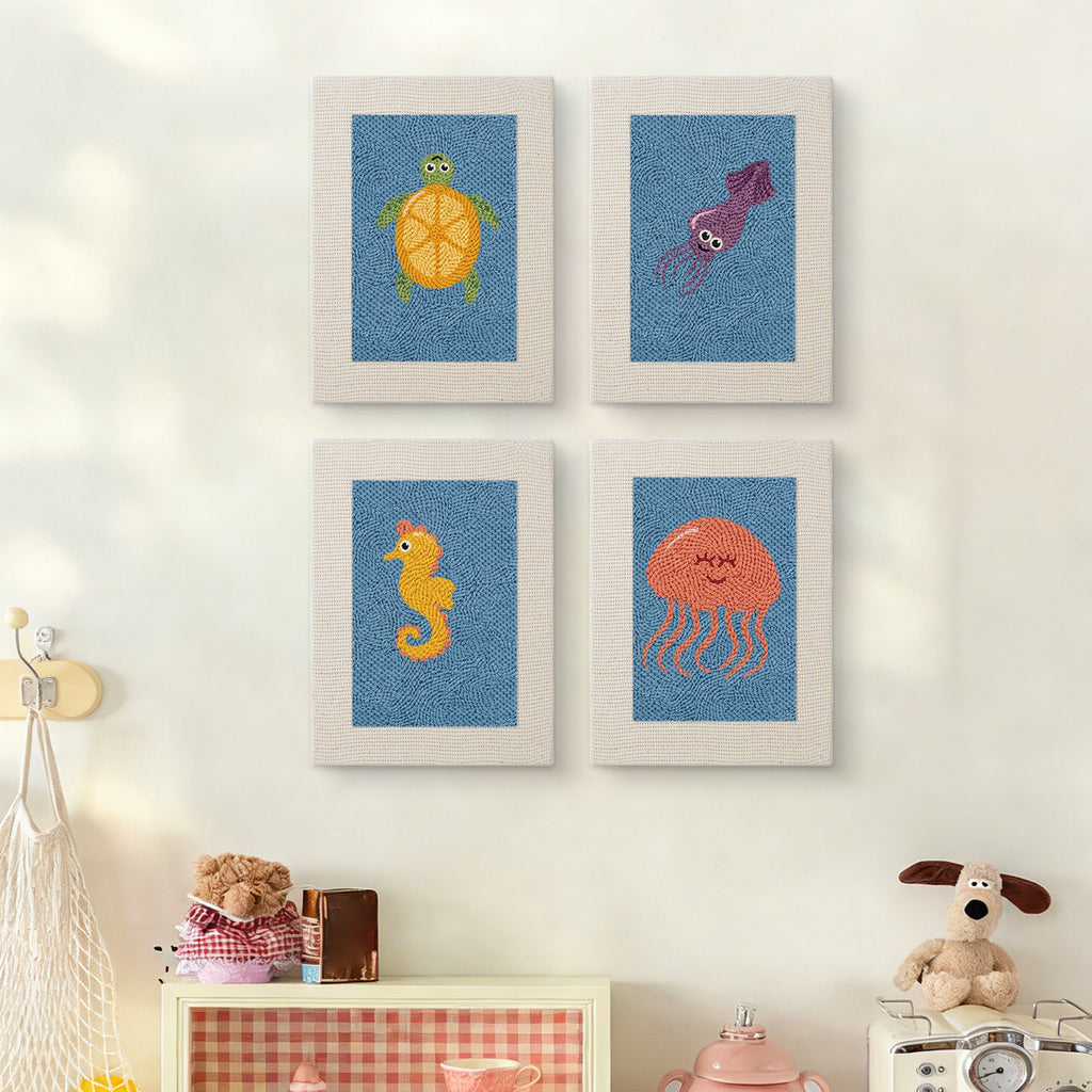 Sea Animals 9 | Mini Punch Needle Kit