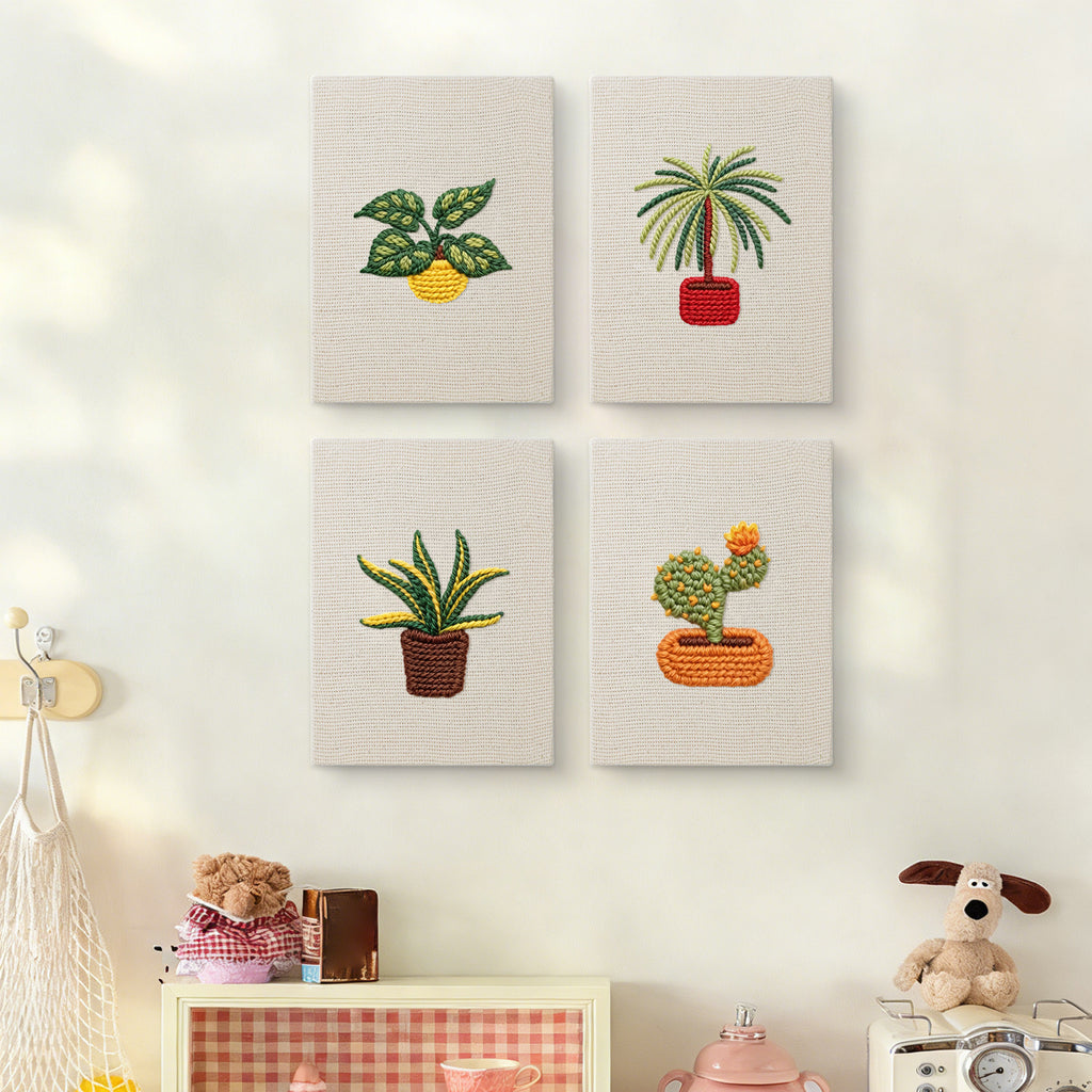 Potted Plants 4 | Mini Punch Needle Kit