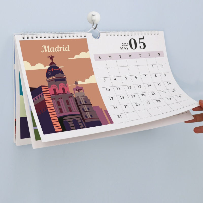 Paint by Numbers Calendar 2026 | Famous Landmarks Edition