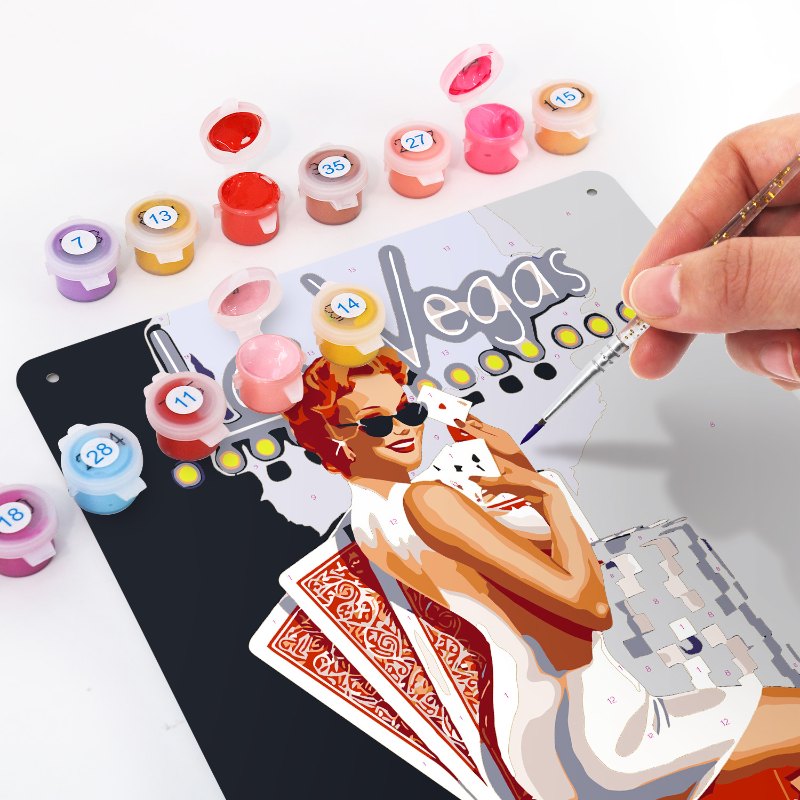 Metal Paint by Number Poster – Las Vegas