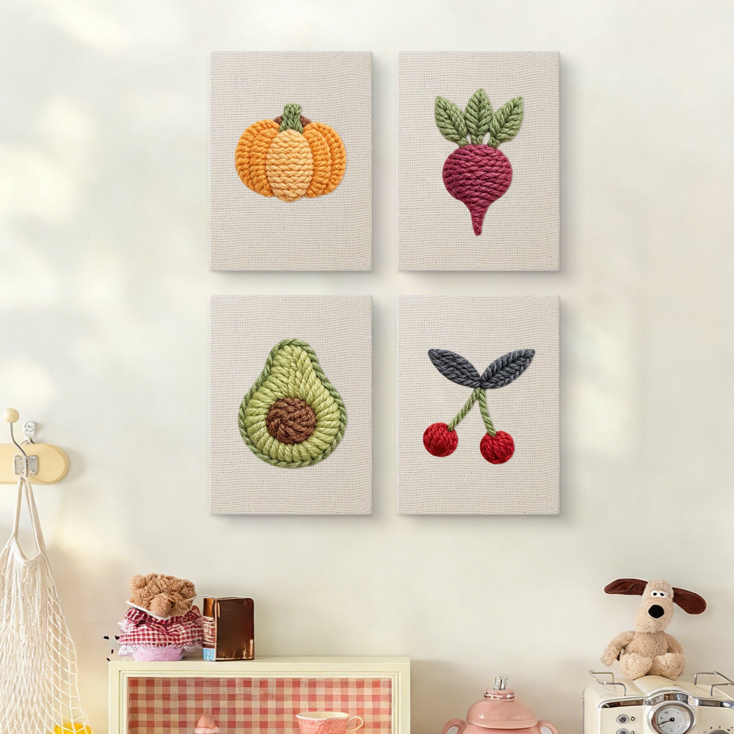 Fruits & Vegetables 12 | Mini Punch Needle Kit