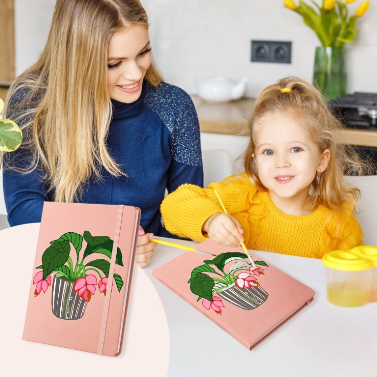 Paint by Number Notebook - Houseplant | 2 Colors