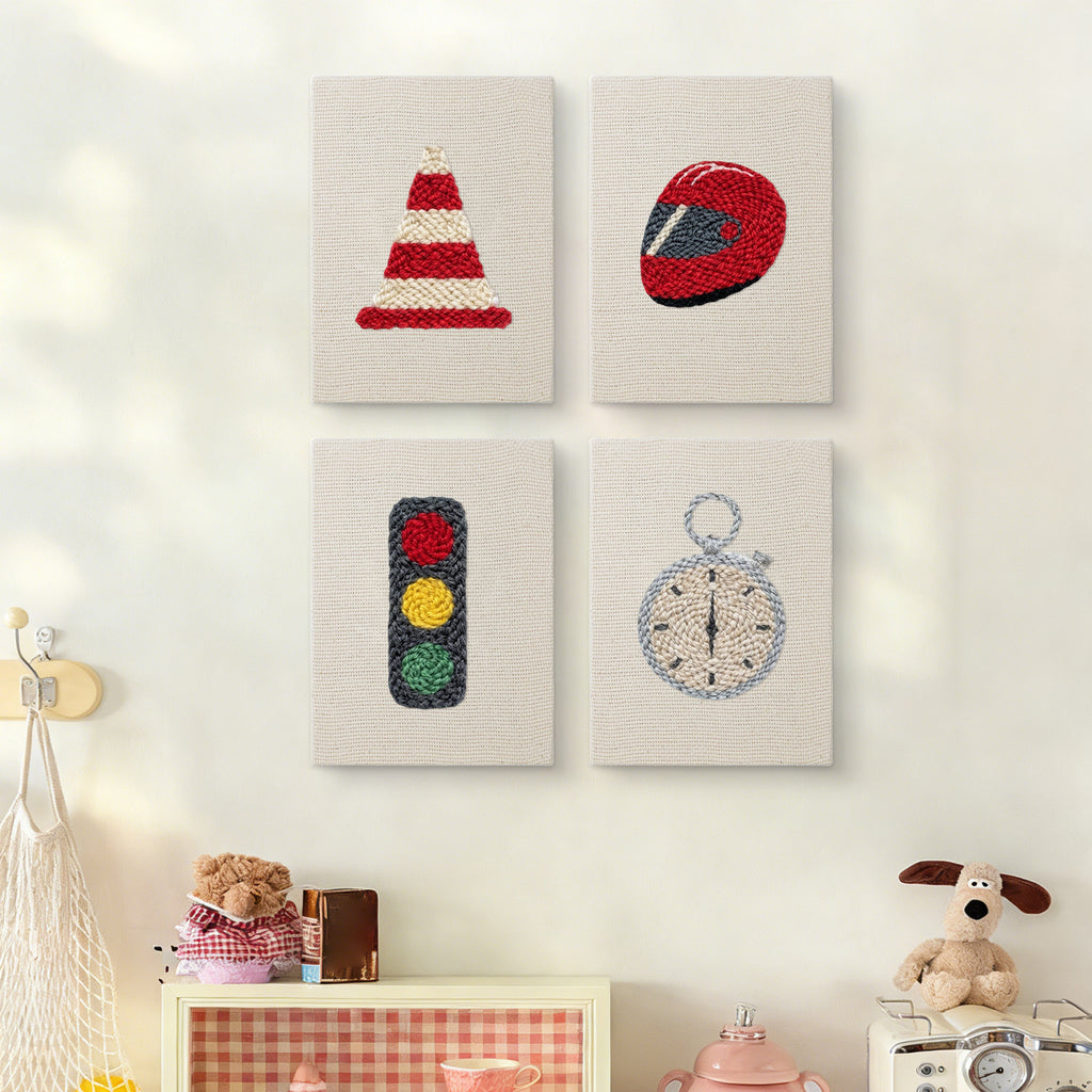 Traffic & Road Signs 1 | Mini Punch Needle Kit