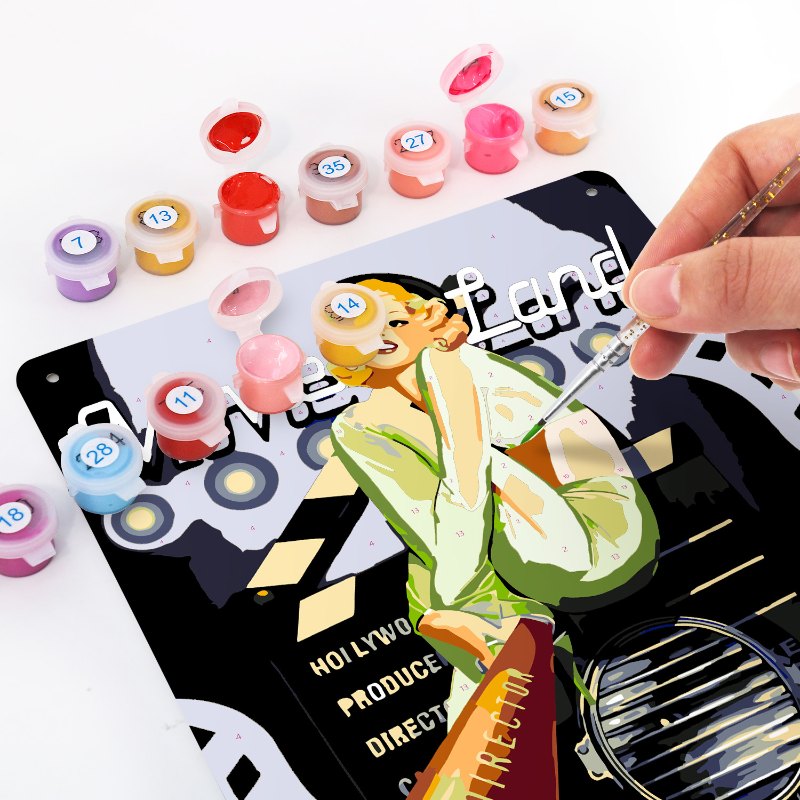 Metal Paint by Number Poster – Movieland