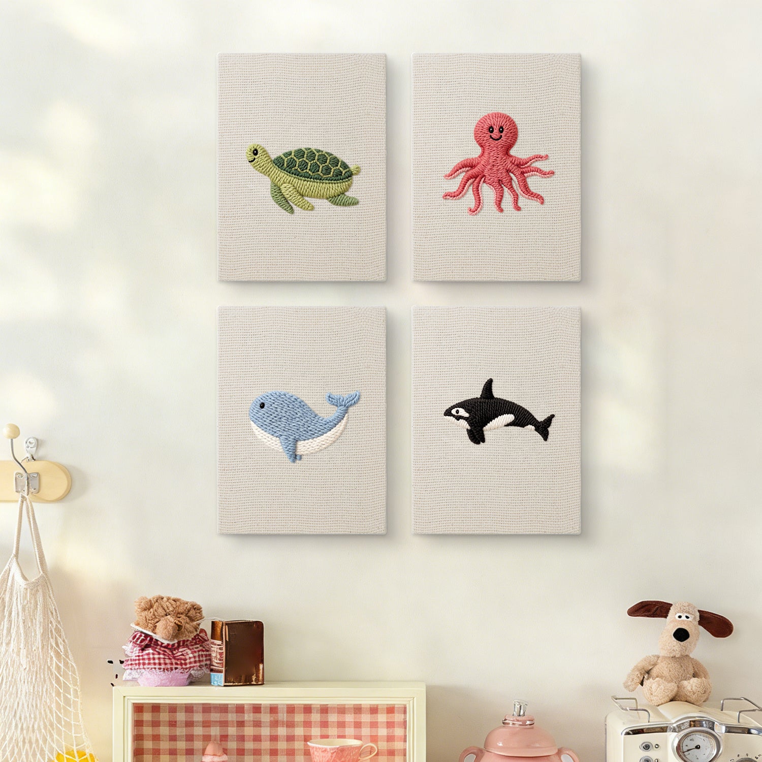 Sea Animals 4 | Mini Punch Needle Kit