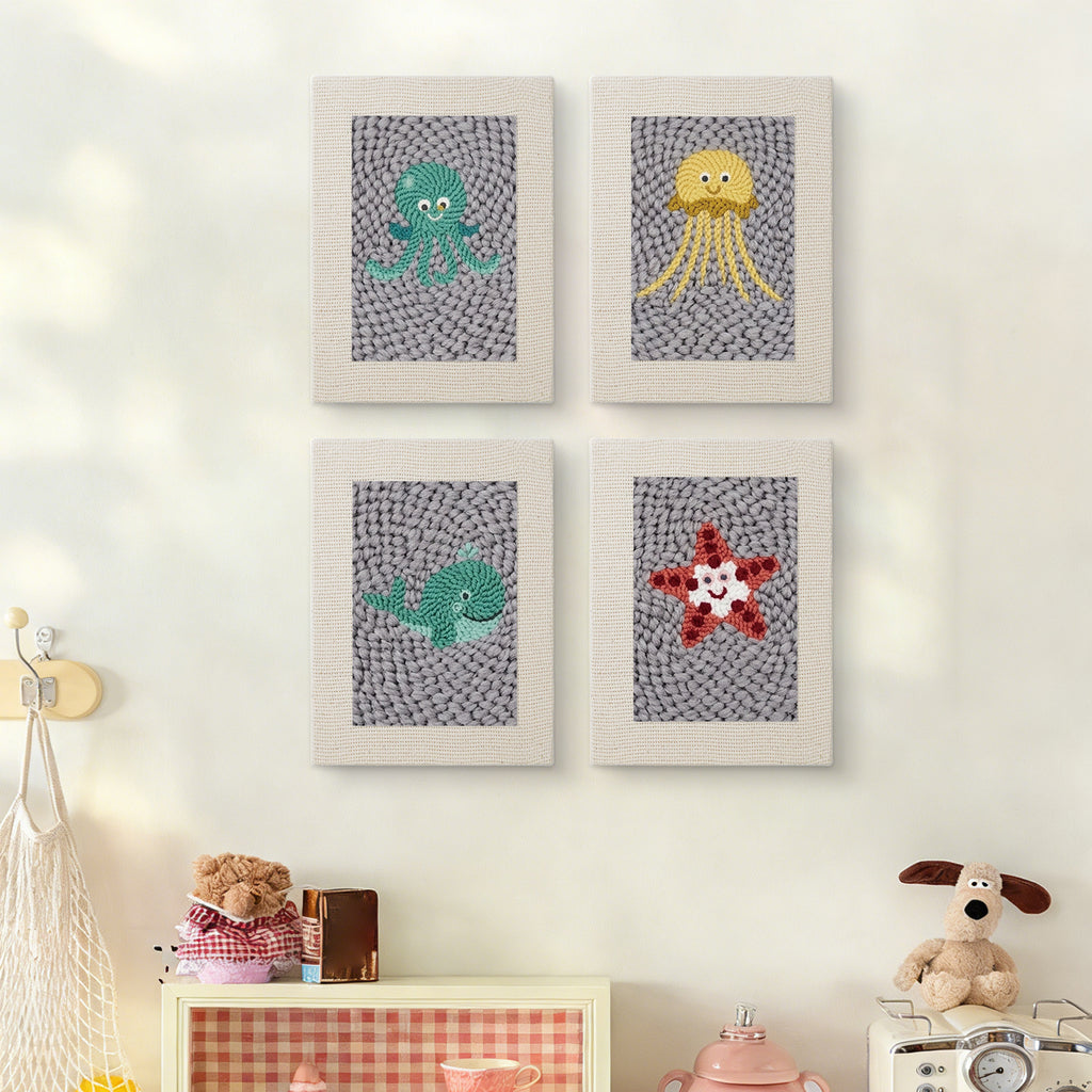 Sea Animals 11 | Mini Punch Needle Kit